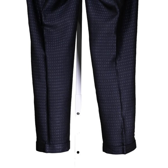 Banana Republic Womens Pants Blue Geometric Slim Ankle Avery Work Trousers 2 - Picture 8 of 8